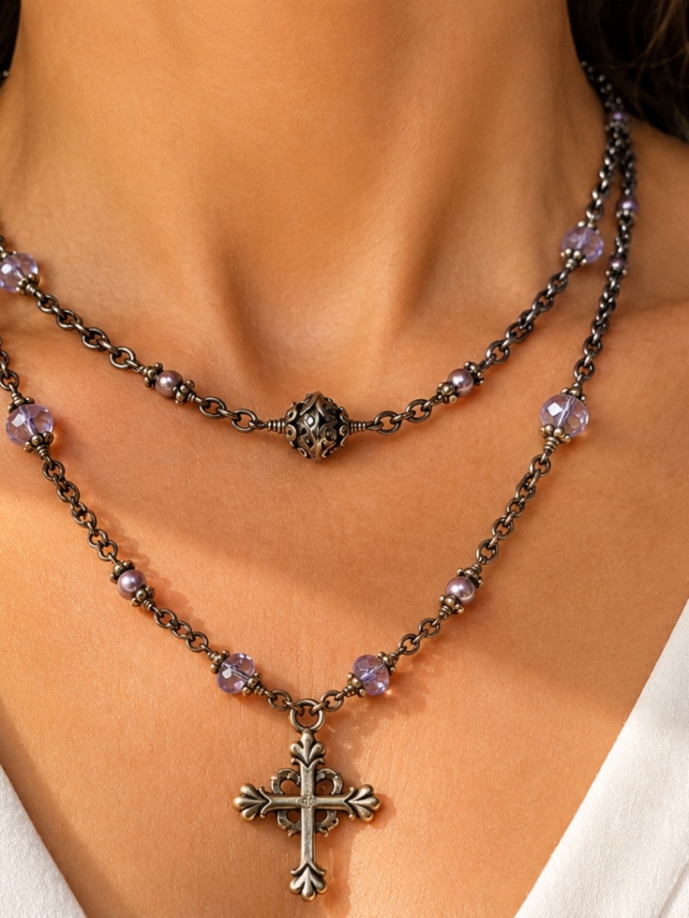 Vintage Lori Lori double strand Necklace
